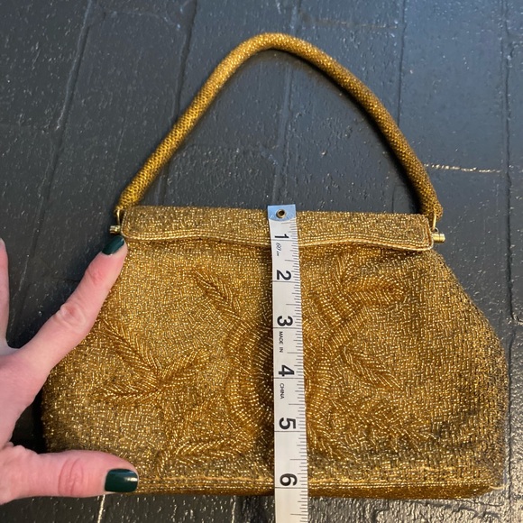 Vintage gold beaded evening bag - Picture 16 of 16
